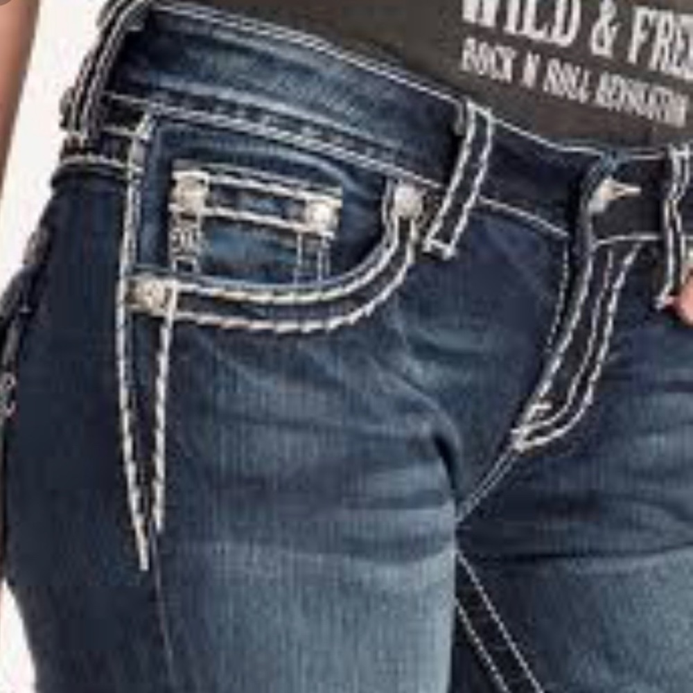 👖MISS ME SADDLE STITCH SKINNY JEANS — SIZE 30